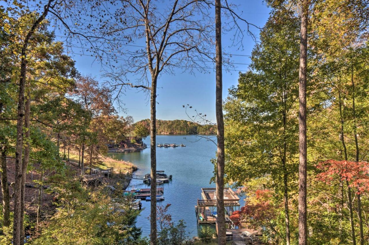 Lake Keowee Escape With Dock, Deck And Lake Access! Six Mile Экстерьер фото